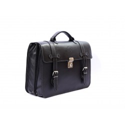 Cartable Cuir Lisse 2 soufflets 54180