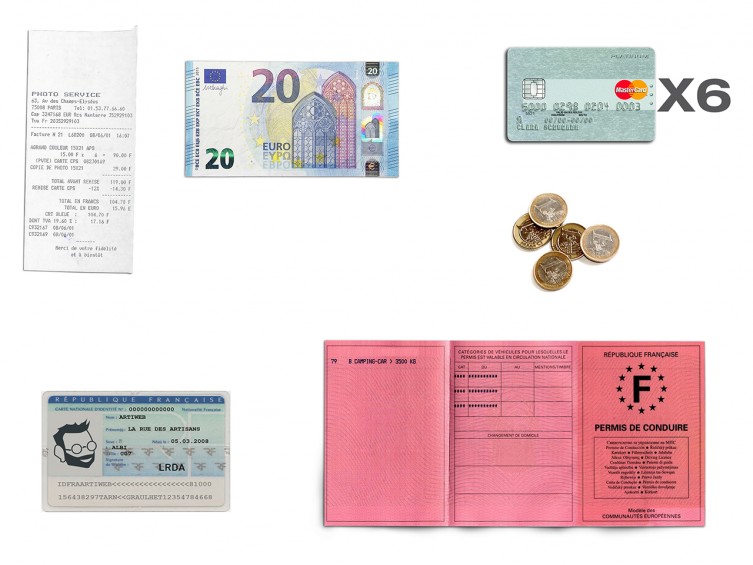 Portefeuille en cuir 466