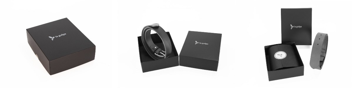 Emballage cadeau pour ceinture cuir haut de gamme