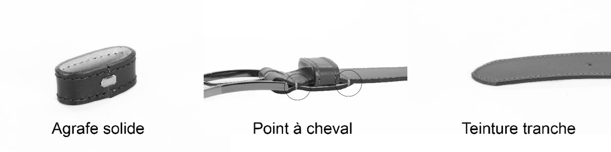 fabrication française -ceinture cuir